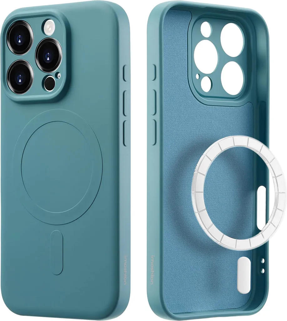 Cover MagSafe iPhone 16 Pro Max imoshion Verde Fumo - Minimal & Chic