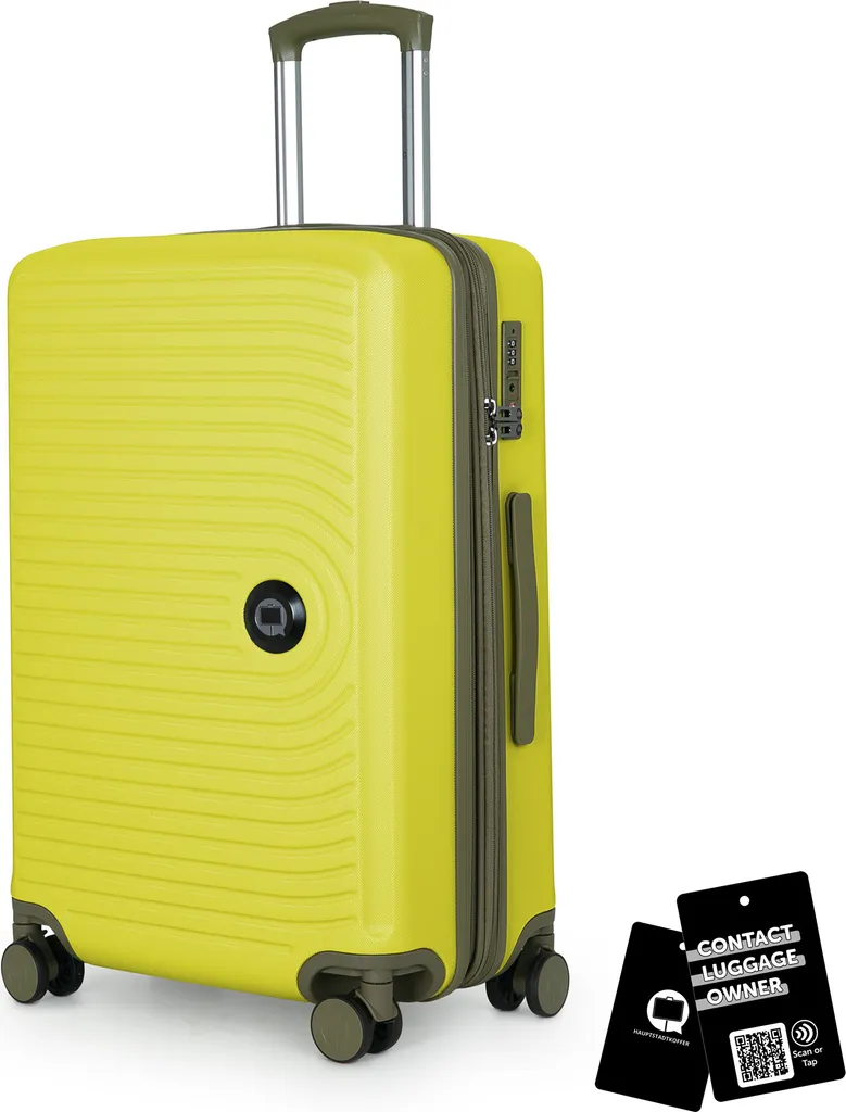 Valigia Fashion Lemon 90L: Trolley Espandibile 158cm con Smart Digital Tag