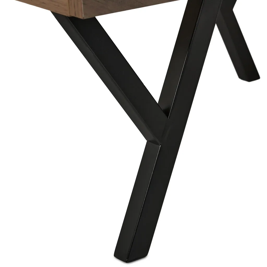 Table de nuit industrielle Relaxdays compacte pour gagner de l'espace