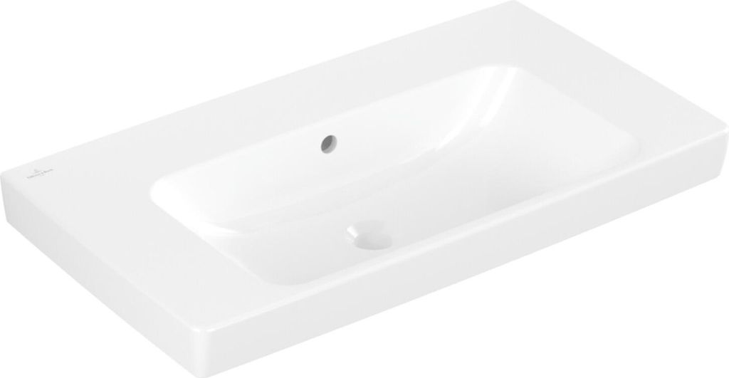 V&B Waschtisch Architectura 80x44,5cm, mit Überlauf, weiß C-plus