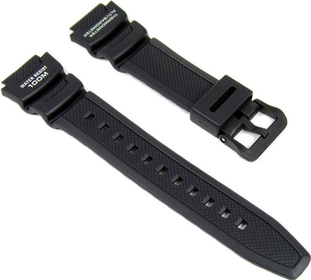 Casio Uhrenarmband Resin schwarz | SGW-400H SGW-300H 10360816