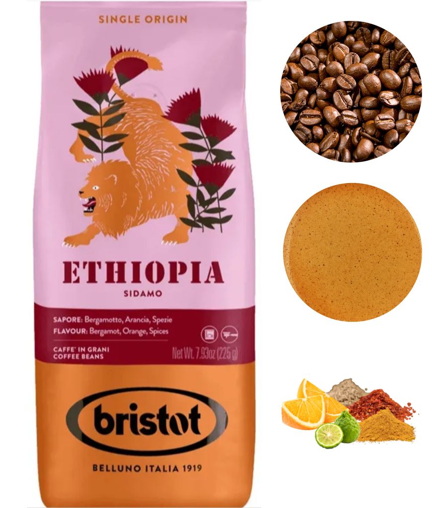 Bristot Etiopia Arabica caffè in grani 225g Immagine del prodotto 