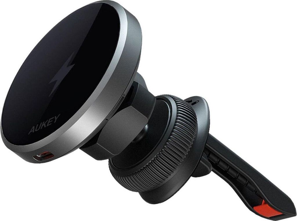 Aukey Aukey MagFusion Dash - Magnetische Telefonhalterung mit Qi2 15W drahtloser Schnellladung - Autoladegerät für iPhone MagSafe