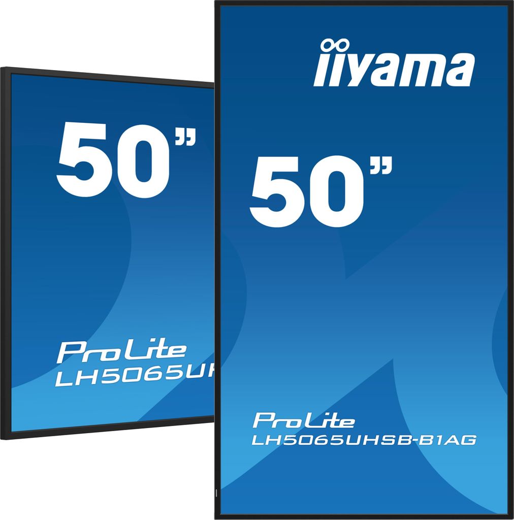 IIYAMA 125.7cm(50") LH5065UHSB-B1AG 16:9 2xHDMI+DP+USB VA Produktbild 