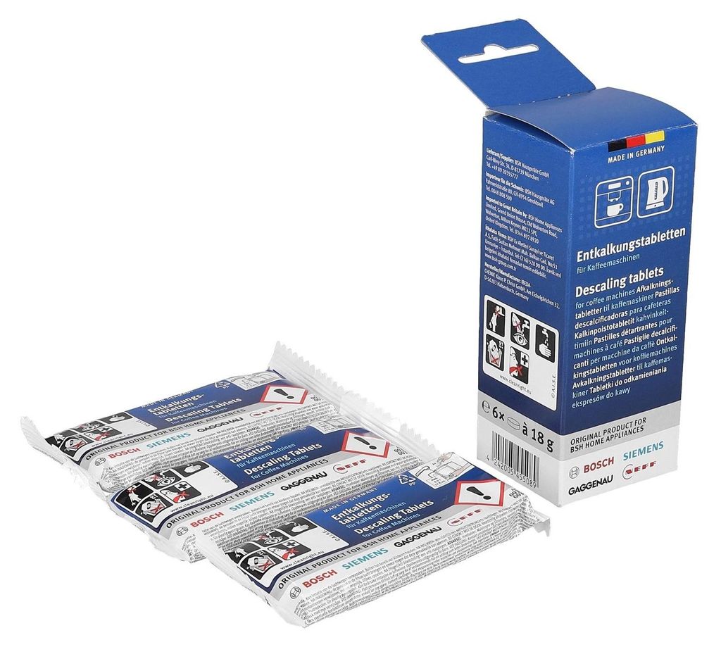 Entkalkungstabletten BOSCH 00312453 für Kaffeemaschine 6Stk Produktbild 
