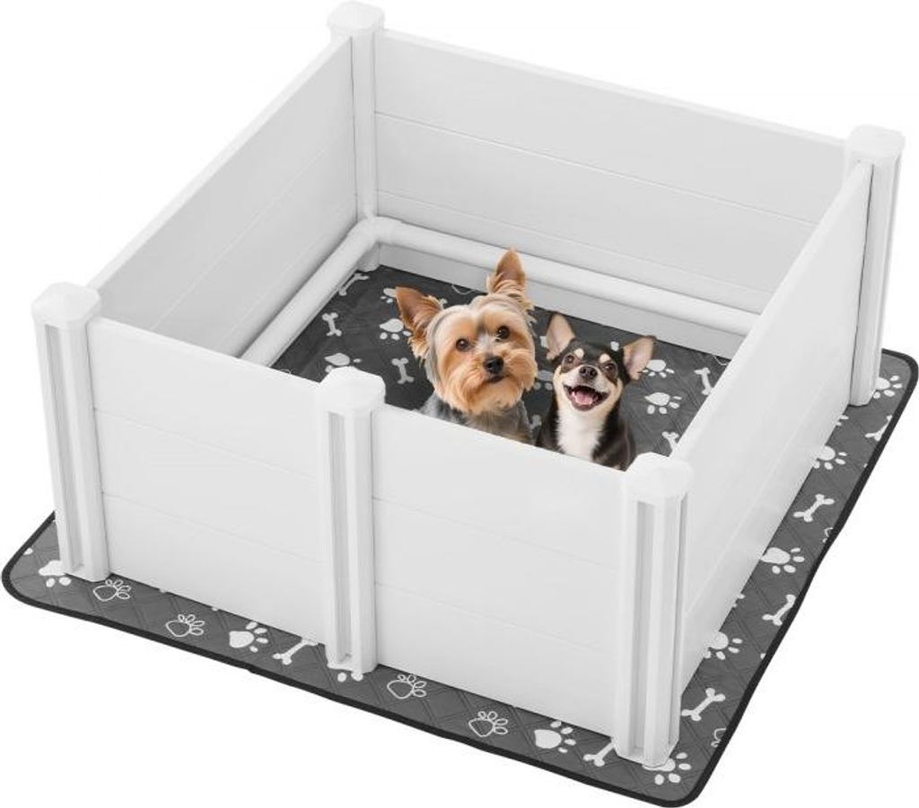 Wurfkiste für Welpenlaufstall 98x98x46cm - Mittelgroße Hundebox - Trainingslaufstall für Welpen - Welpenkiste Mittelgroßer Hund