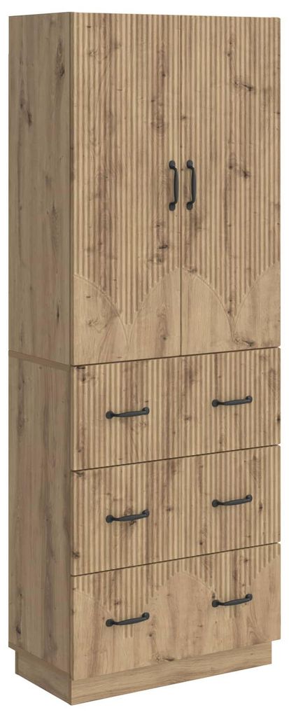 Schrankset 2 pcs Artisan-Eiche 66 x 34,5 x 87 cm Holzwerkstoff