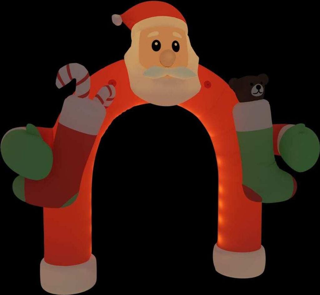 Aufblasbarer Weihnachtsbogen mit LEDs 320 cm