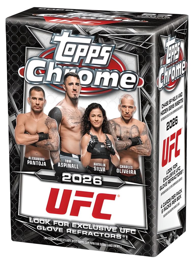 2026 Topps Chrome UFC Value Box (anglická verzia) Obrázok produktu 