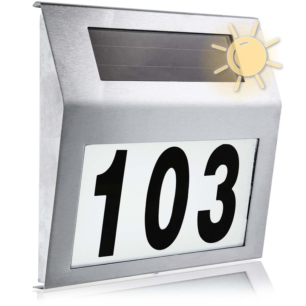 Solar LED Hausnummer