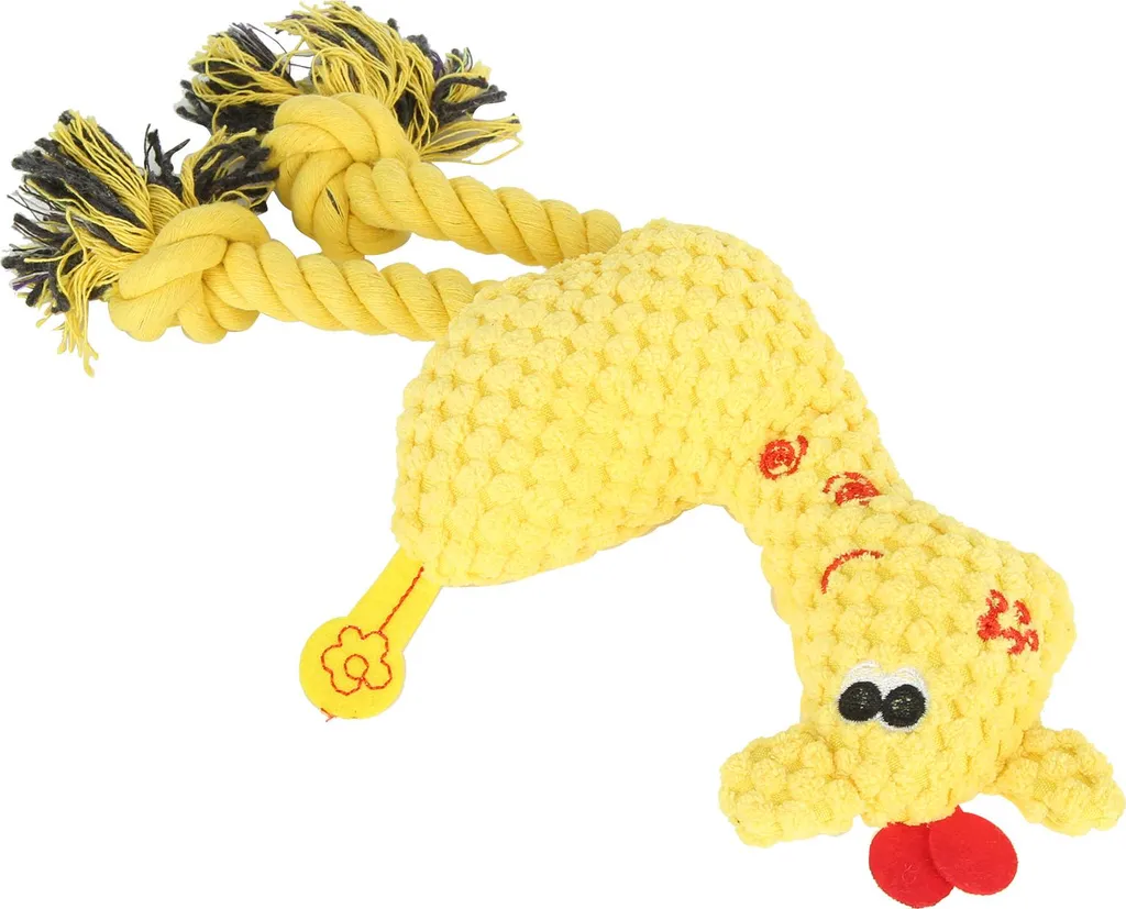 Giocattolo Cervo Giallo per Cuccioli | Peluche Masticabile con Squeak - 2