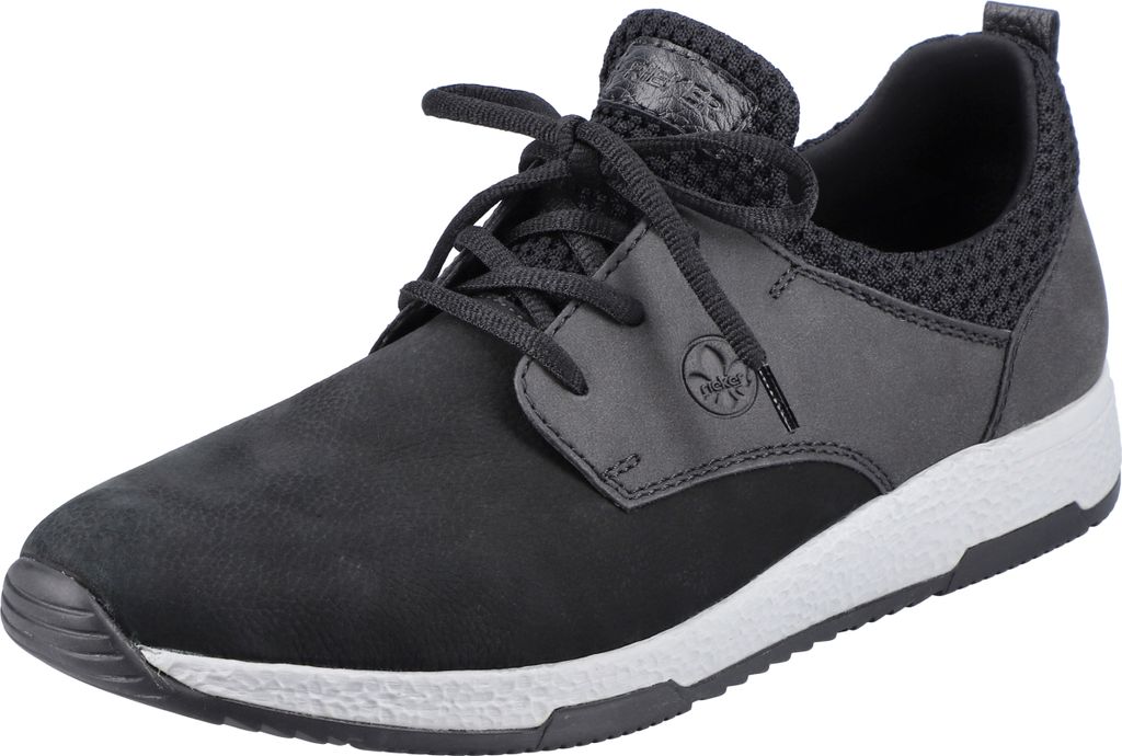 Rieker Sneaker Schwarz Nubukleder Größe: 40 Normal