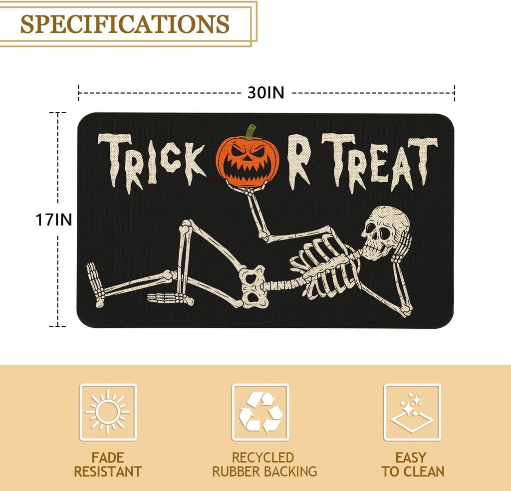 Beistle 6 Stück Retro Halloween Anstecknadel – Totenkopf-Motiv, 5,1 Cm, Orange/schwarz/weiß, Vintage Design
