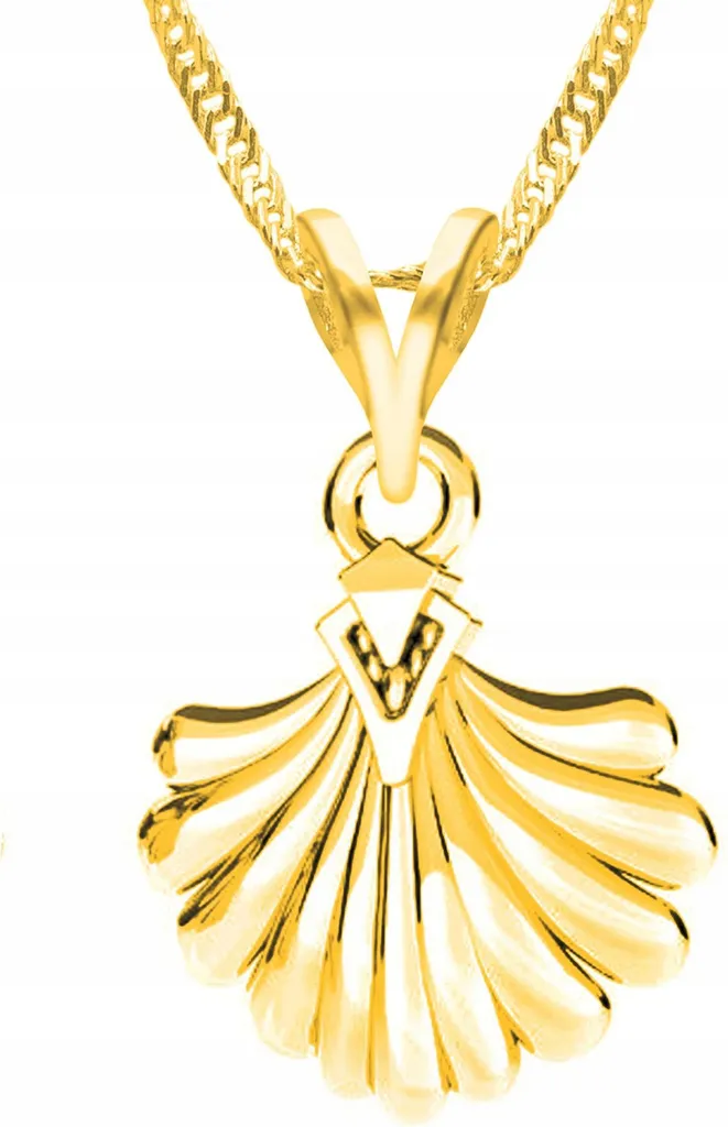 Regalo Donna Pendente Conchiglia Oro e Argento 925 Certificato