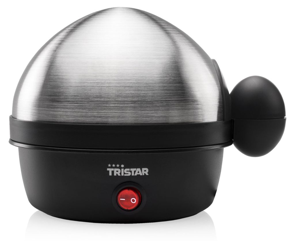 Tristar EK-3076 Eierkocher, 7 Eier, Edelstahl, Schwarz, Produktbild 