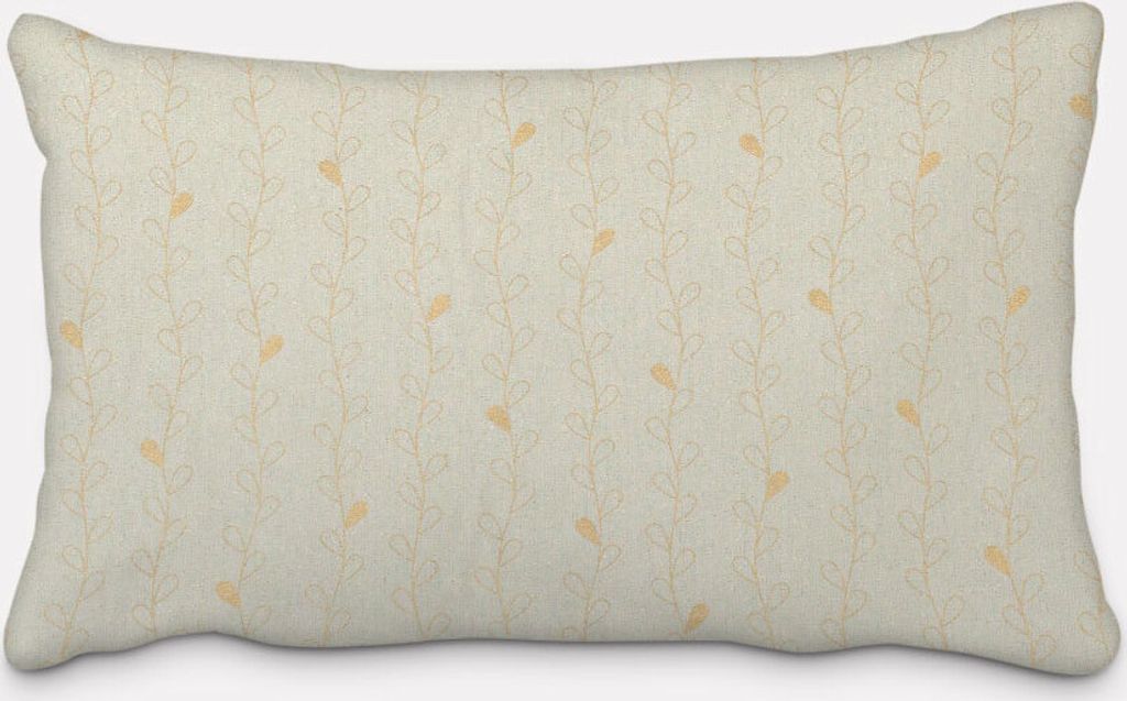 SCHÖNER LEBEN. Kissenhülle Metallic Blätterranken mint gold Größe 40x60cm (HxB) 40x60cm (HxB) Größe