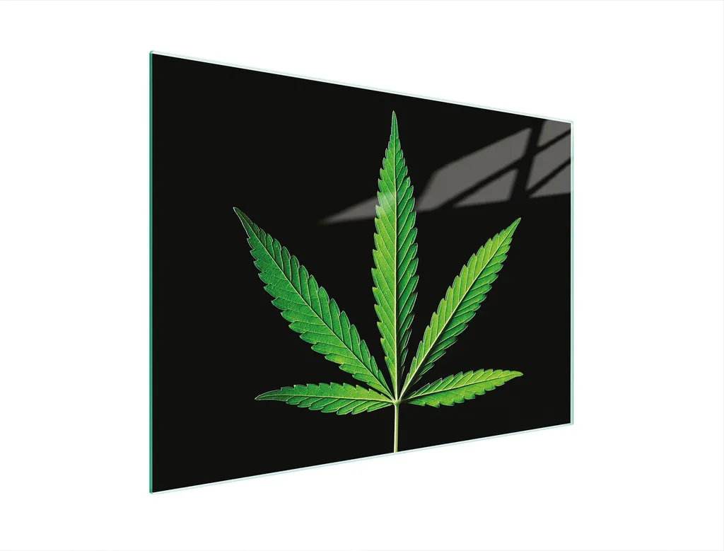 Piastra Copriforno Verde Fogliame 30x22 | Tagliere Multiglass Design
