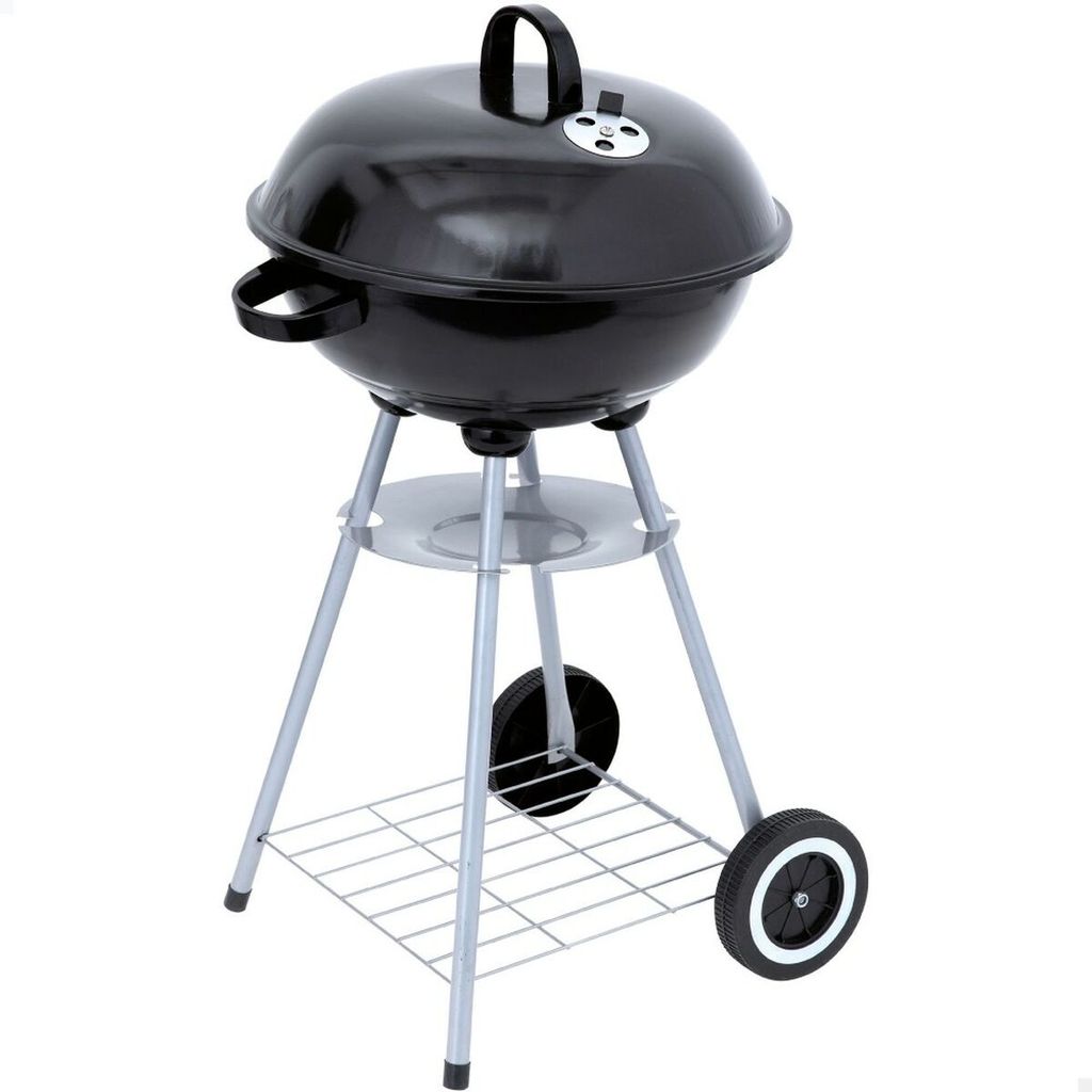 Holzkohlegrill mit Rädern Aktive Schwarz 46 x 89 x 46 cm Produktbild 