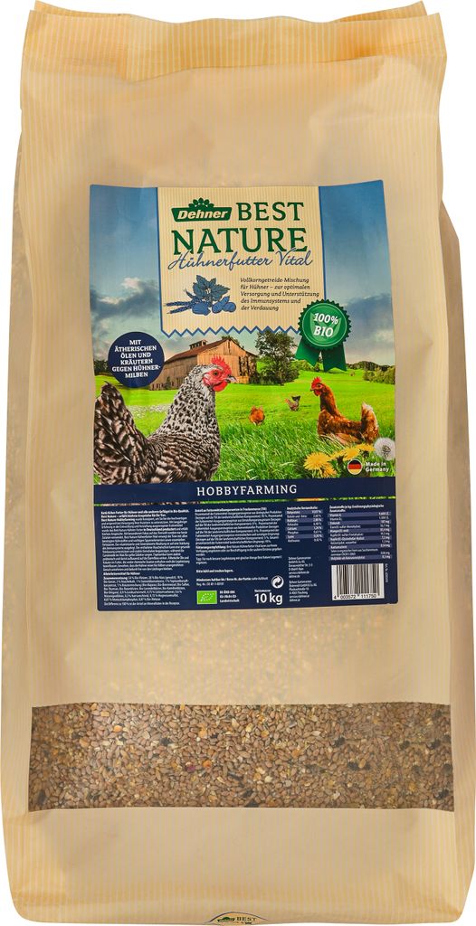 Dehner Best Nature Bio Hühner- und Geflügelfutter Vital, 10 kg