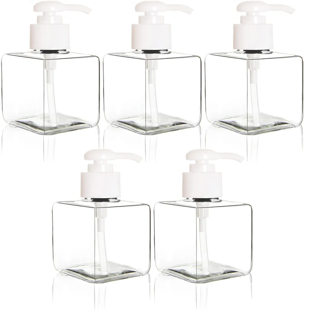 Flacons rechargeables 250ml pour cuisine et salle de bain - Lot de 5