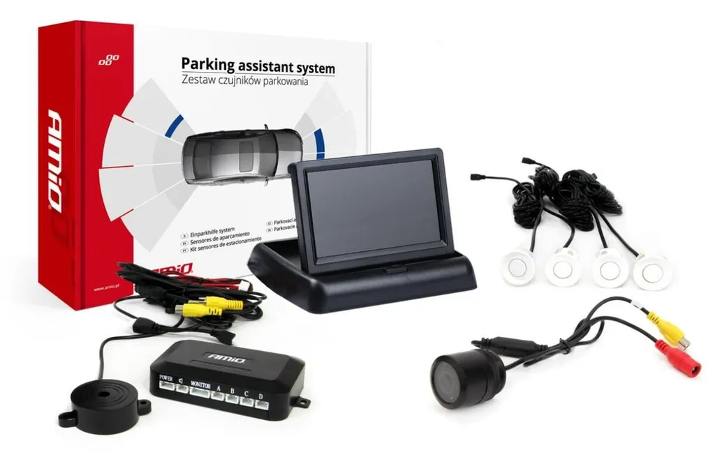 Miglior Kit Parcheggio Economico TFT02 4.3" Camera HD IR 4 Sensori