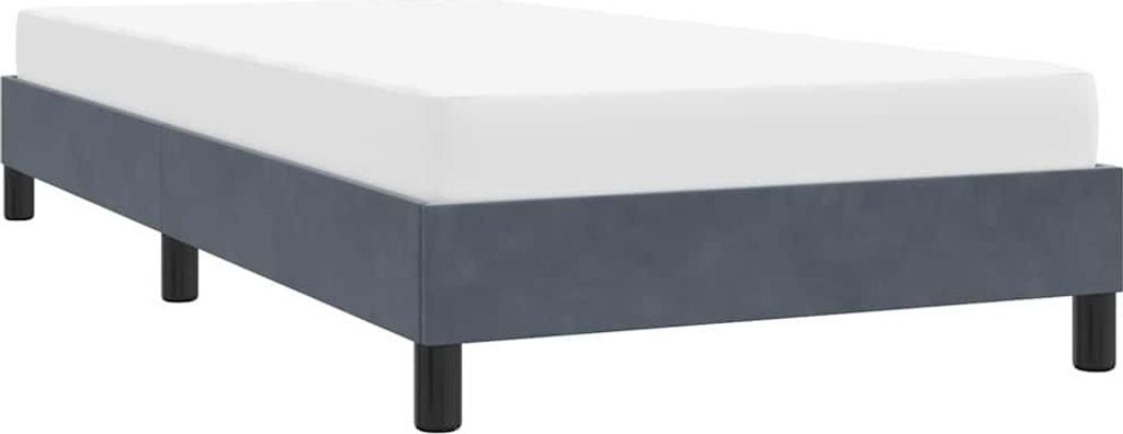 Maison Exclusive - Bettgestell ohne Matratze Dunkelgrau 90x210 cm Samt
