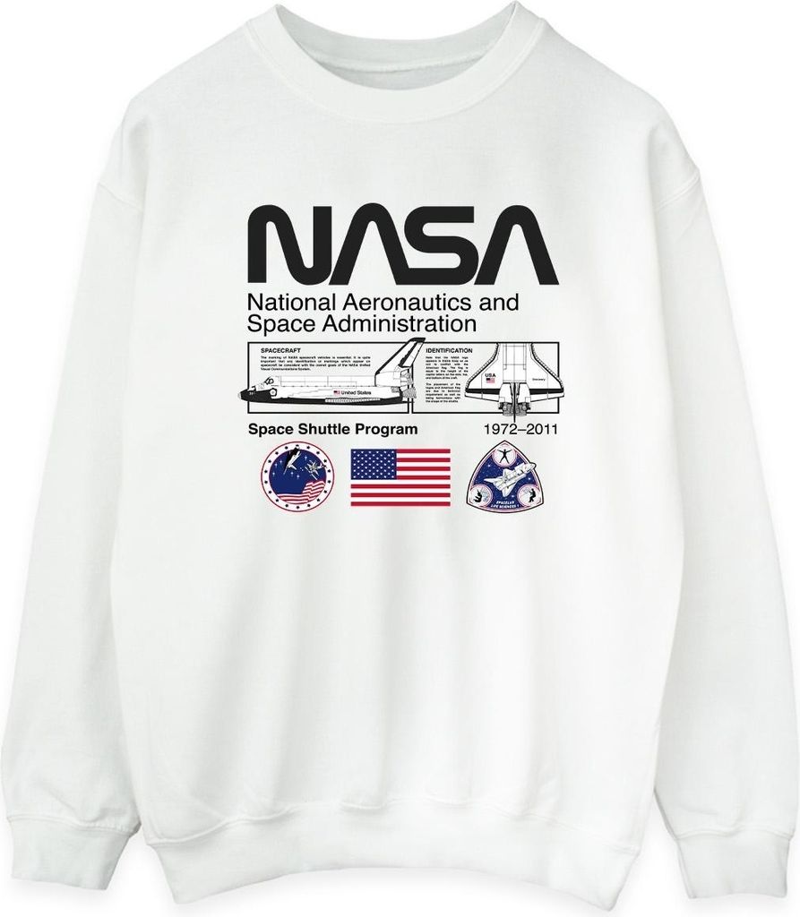 NASA - Dámská mikina "Space Admin" BI42638 (M) (Bílá) Obrázek produktu 