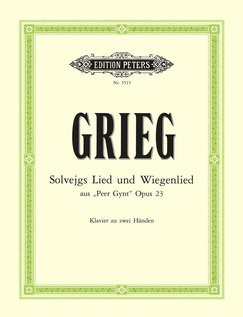 Solveig's Song Op.55 No. 4 & Solveig's Cradle Song