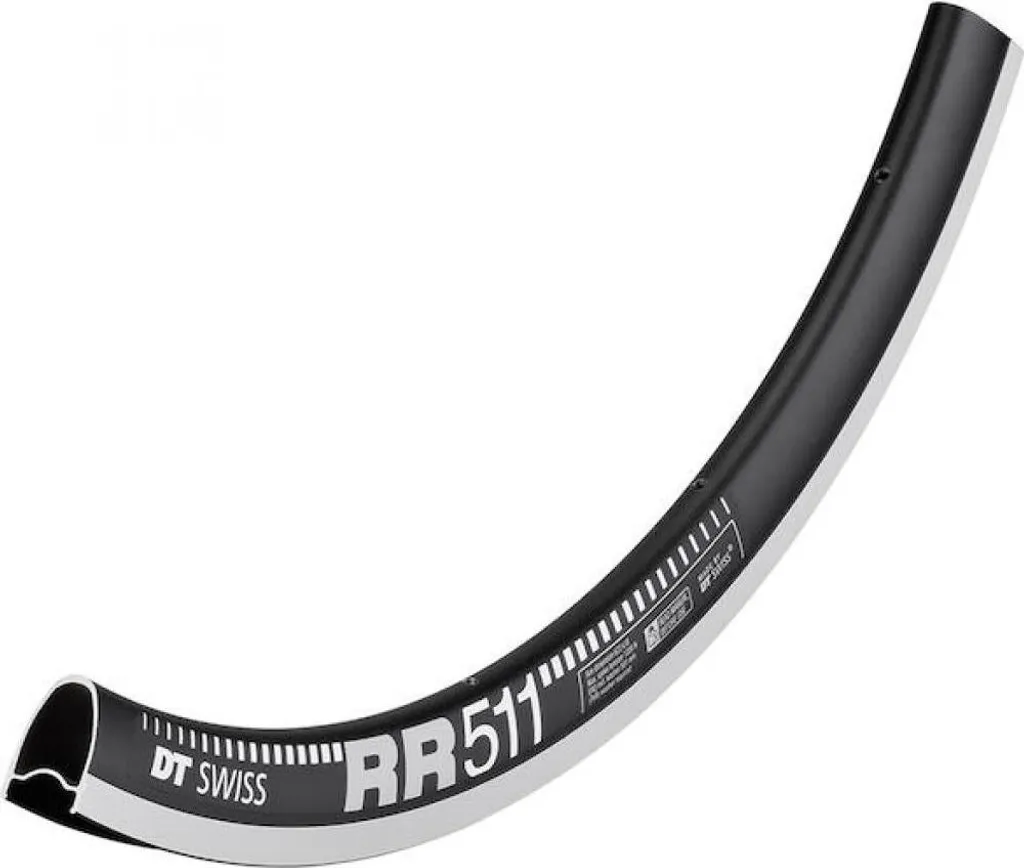 Jante DT Swiss RR 511 28 pouces noire 24 ou 28 trous pour vélo de route