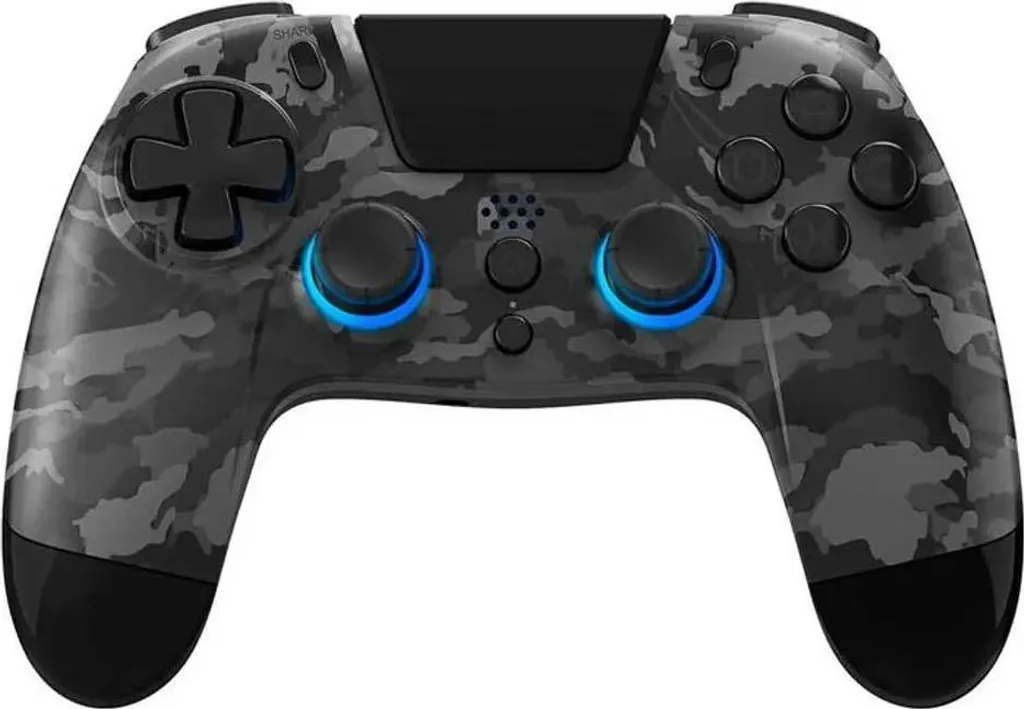 Manette PS4 sans fil RGB VX-4 Dark Camo : Design Camouflage et LED