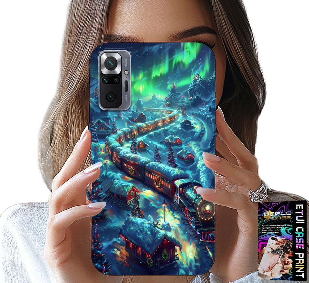Hülle Für Xiaomi Note 10 Pro - Zug, Weihnachtsexpress-Designs + Glas