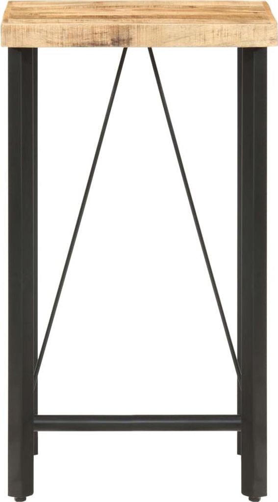 vidaXL Bartisch 60x60x107 cm Raues Mangoholz