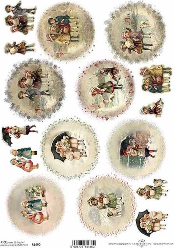 ITD Reispapier Decoupage Bastelpapier Softpapier Serviettentechnik, Kinder R1490