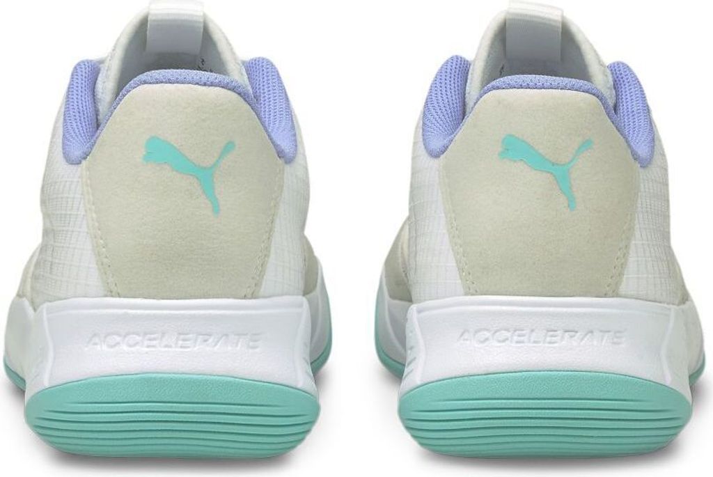 Puma Accelerate Pro W+ Handballschuhe Damen weiß türkis lila Gr 37,5