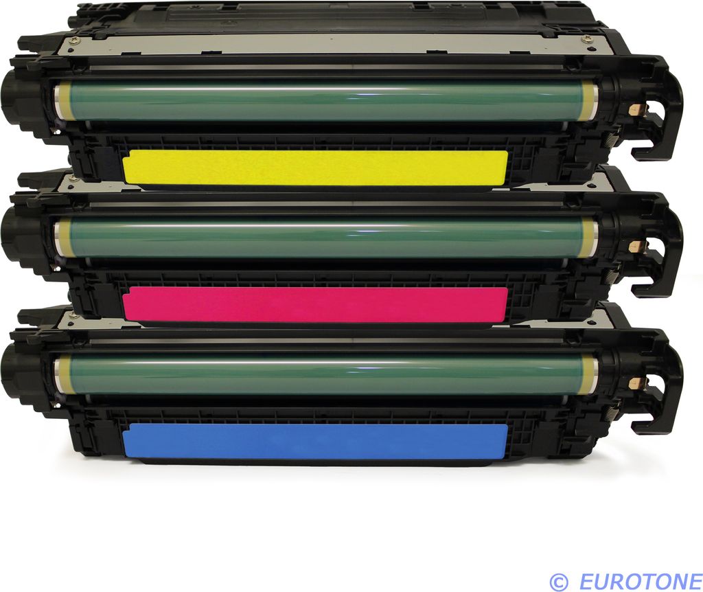 3x Eurotone Toner Alternative für Canon CMY / 040 C 458C001 Blau Cyan / M 456C001 Rot Magenta / Y 454C001 Gelb Yellow