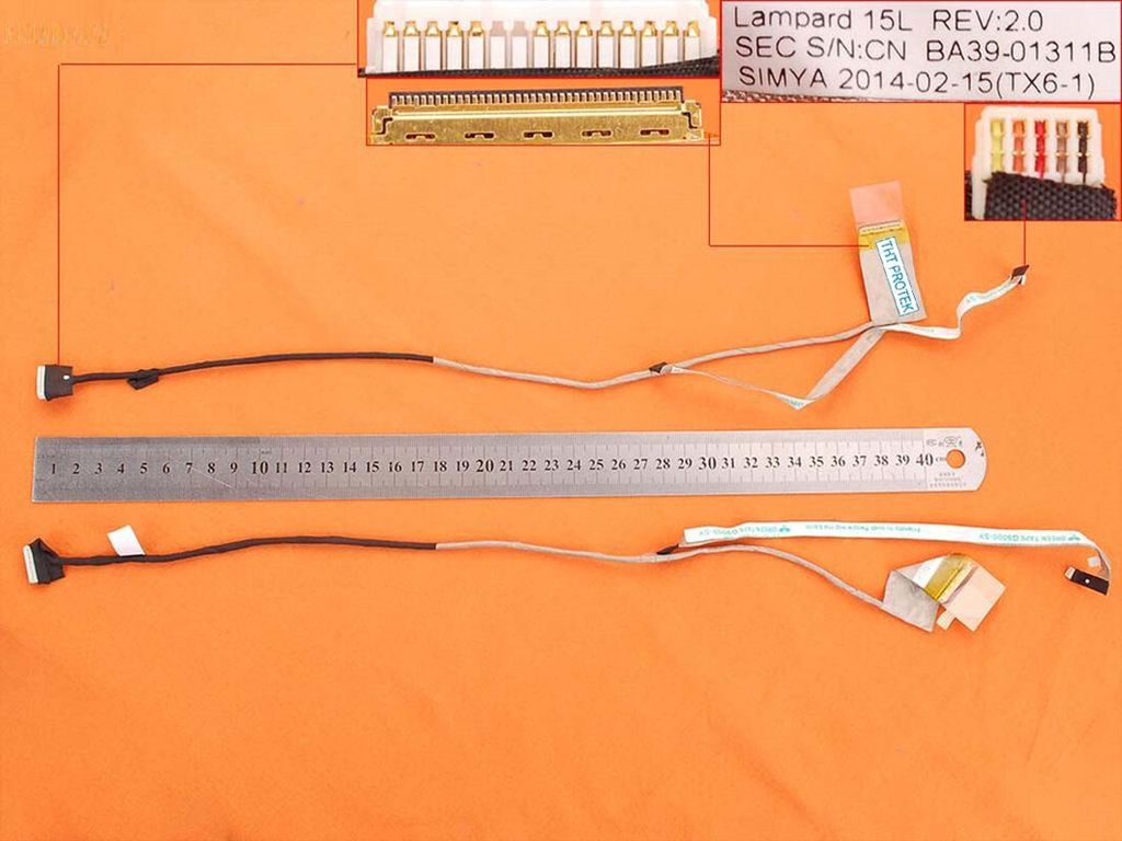 Displaykabel Bildschirm LED screen cable version 2 kompatibel für Samsung NP300E5C