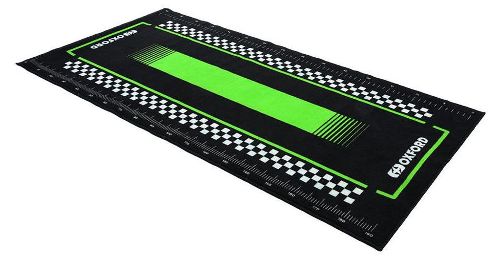 Oxford Werkstattmatte Pitlane green, Werkstattmatte L" 5 mm hochfloriger Teppich"