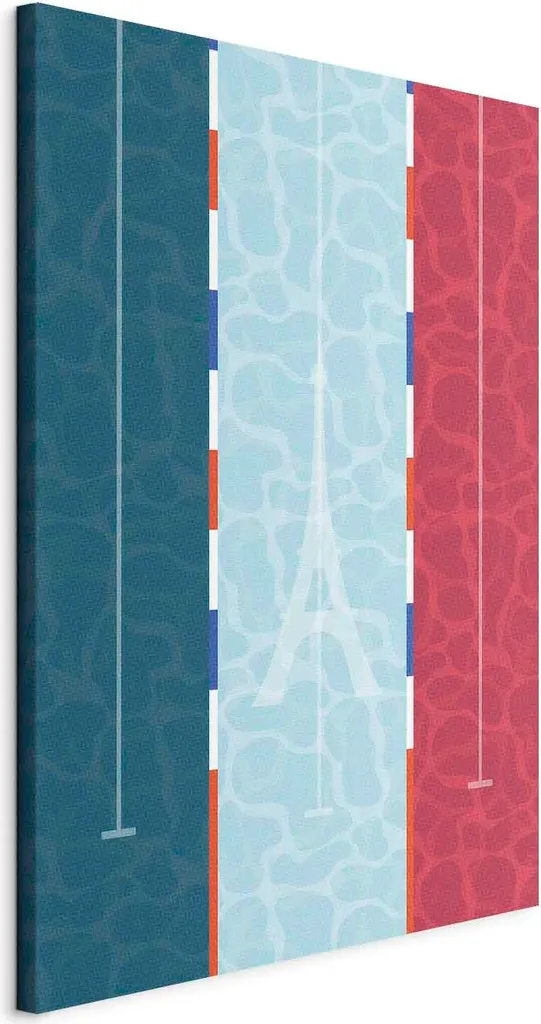 Quadro Moderno 80x120 Piscina Francia - Tela Grafica Abstract i-C-10077