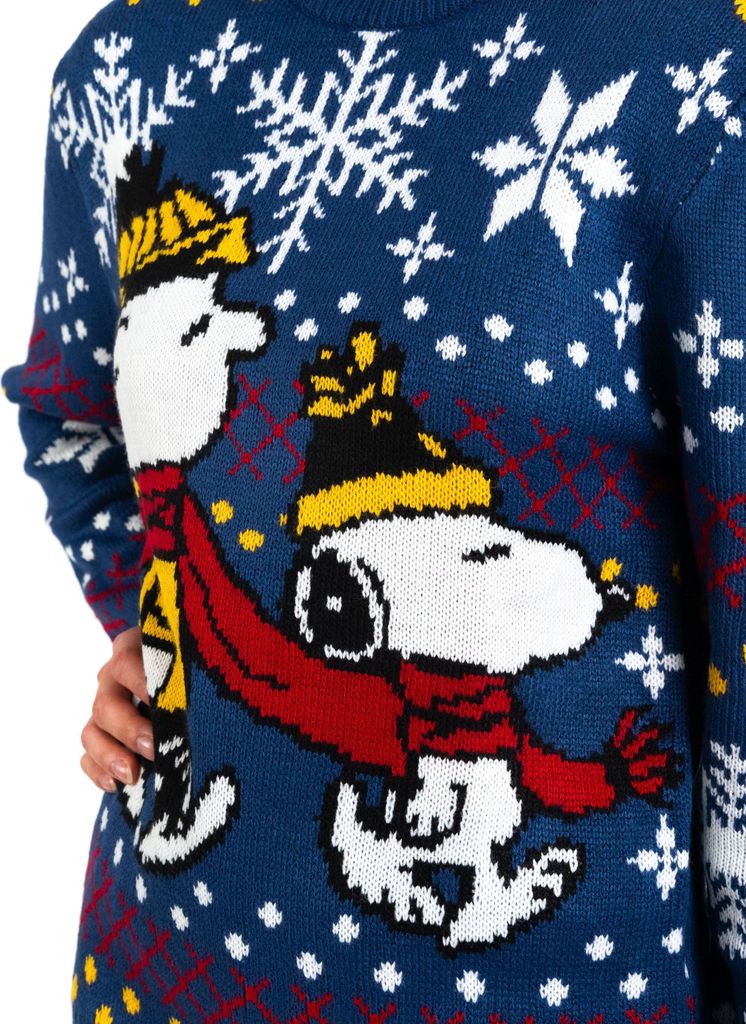The Peanuts Snoopy Winterpullover Uni Winter Strick