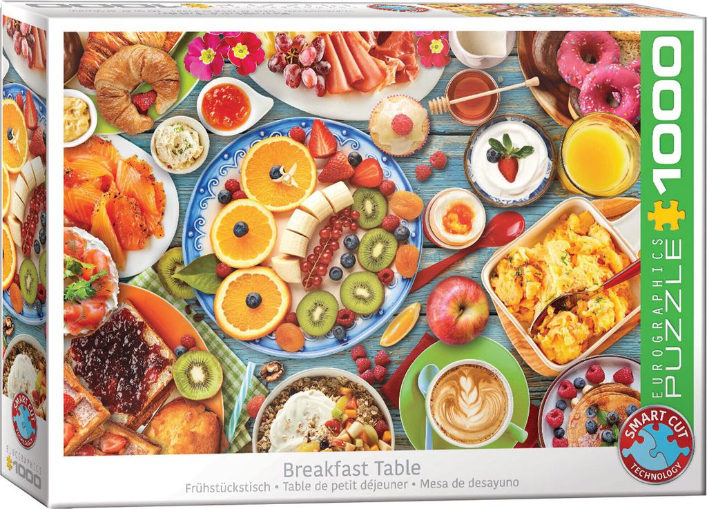 1000 Teile Puzzle Frühstückstisch
