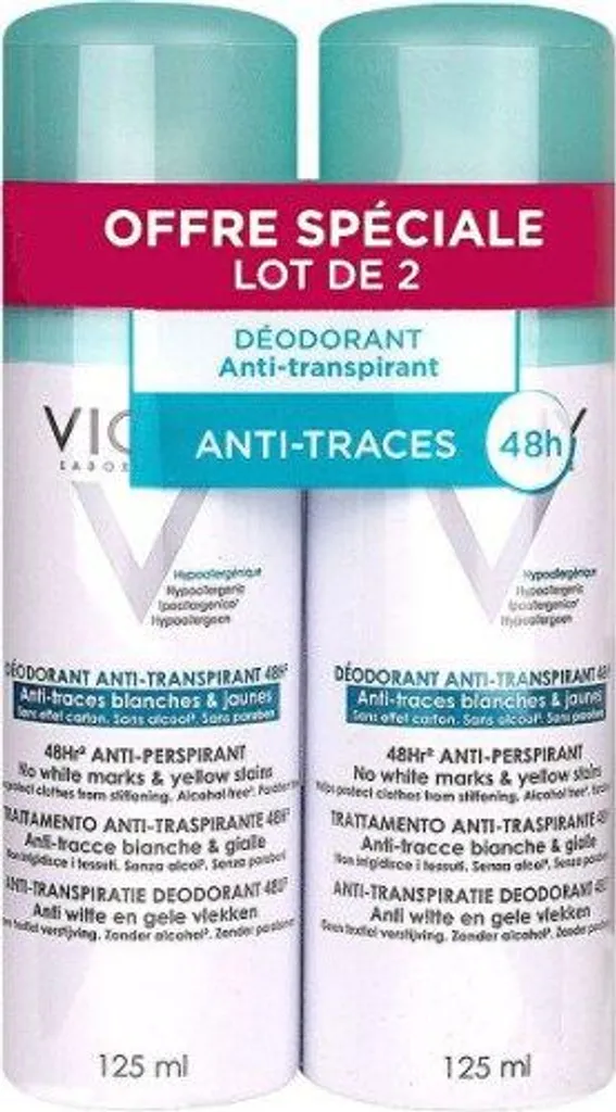 Set antitraspirante con effetto 48 ore 2 x 125 ml