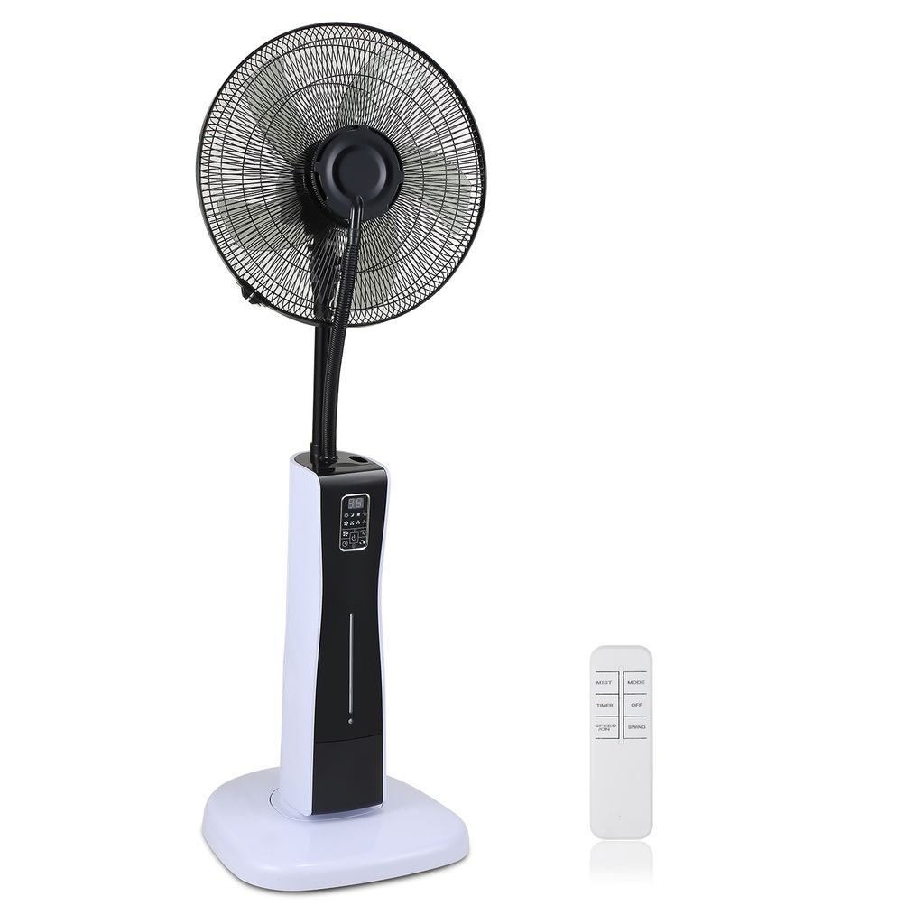 Standventilator 75 Watt Ventilator 3 Geschwindigkeitsstufen Bodenventilator Windmaschine 7.5h Timer mit Fernbedienung