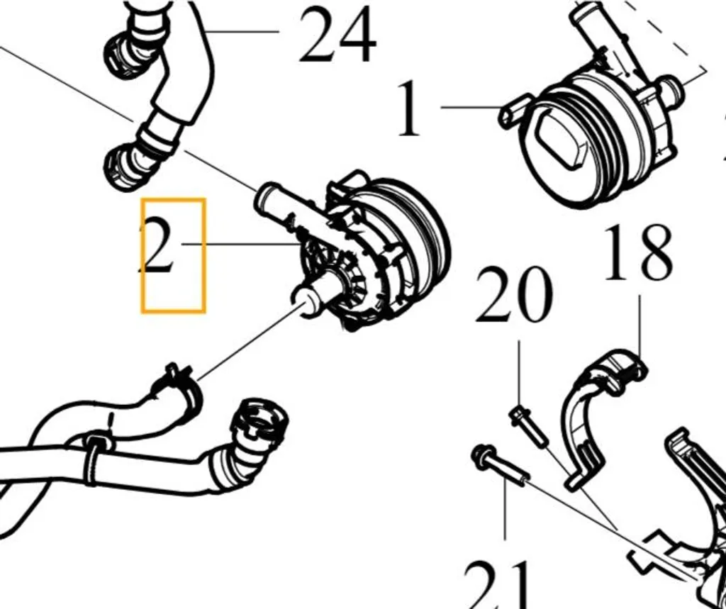 Refroidir batterie Volvo XC40 et Polestar 2 avec la pompe à eau OE