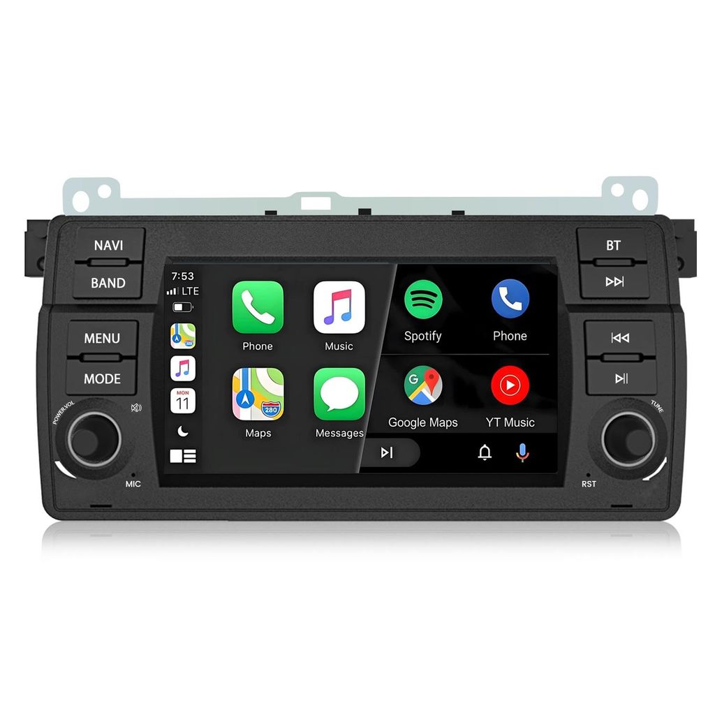 Linux Autoradio für BMW 3er E46 (1999–2004) | Kabelloses Produktbild 