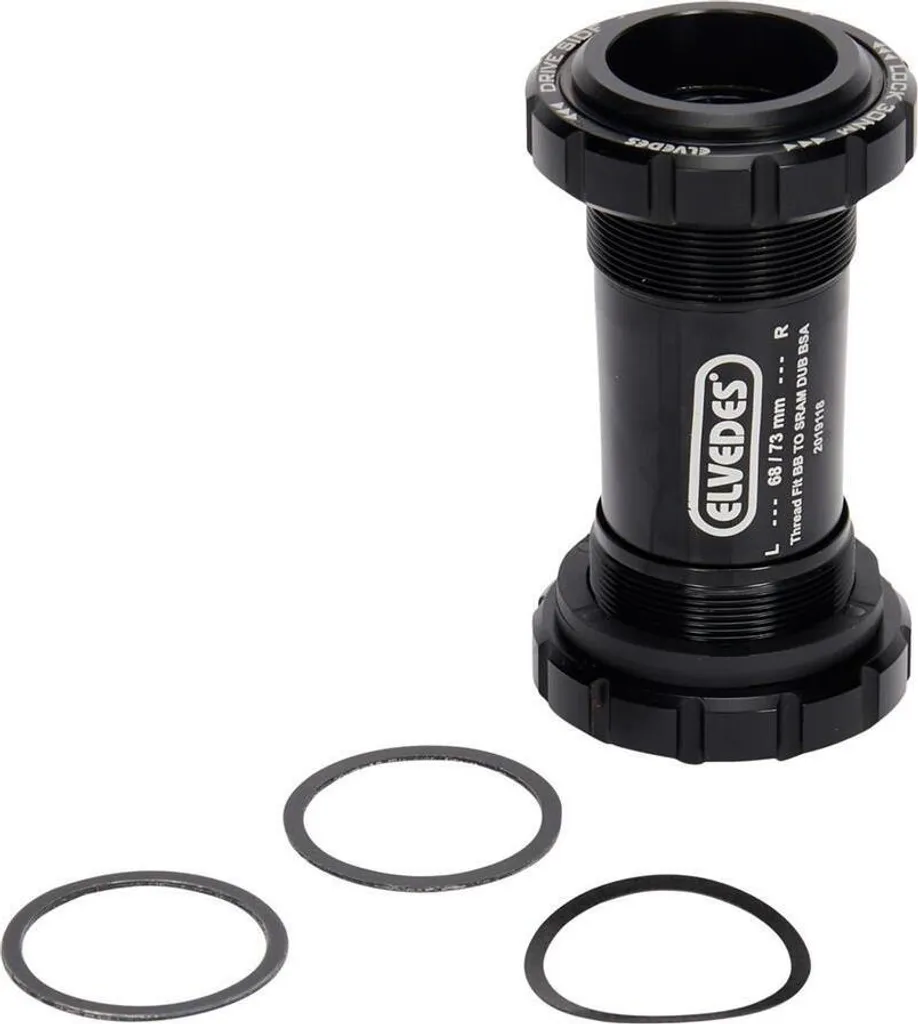 Boîtier de pédalier Elvedes Thread Fit BSA 68-73 mm pour vélo