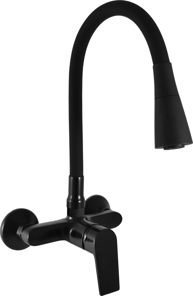 Rubinetto Lavabo a Muro COLORADO RAV Slezák Nero/Cromo - 150 mm - 8