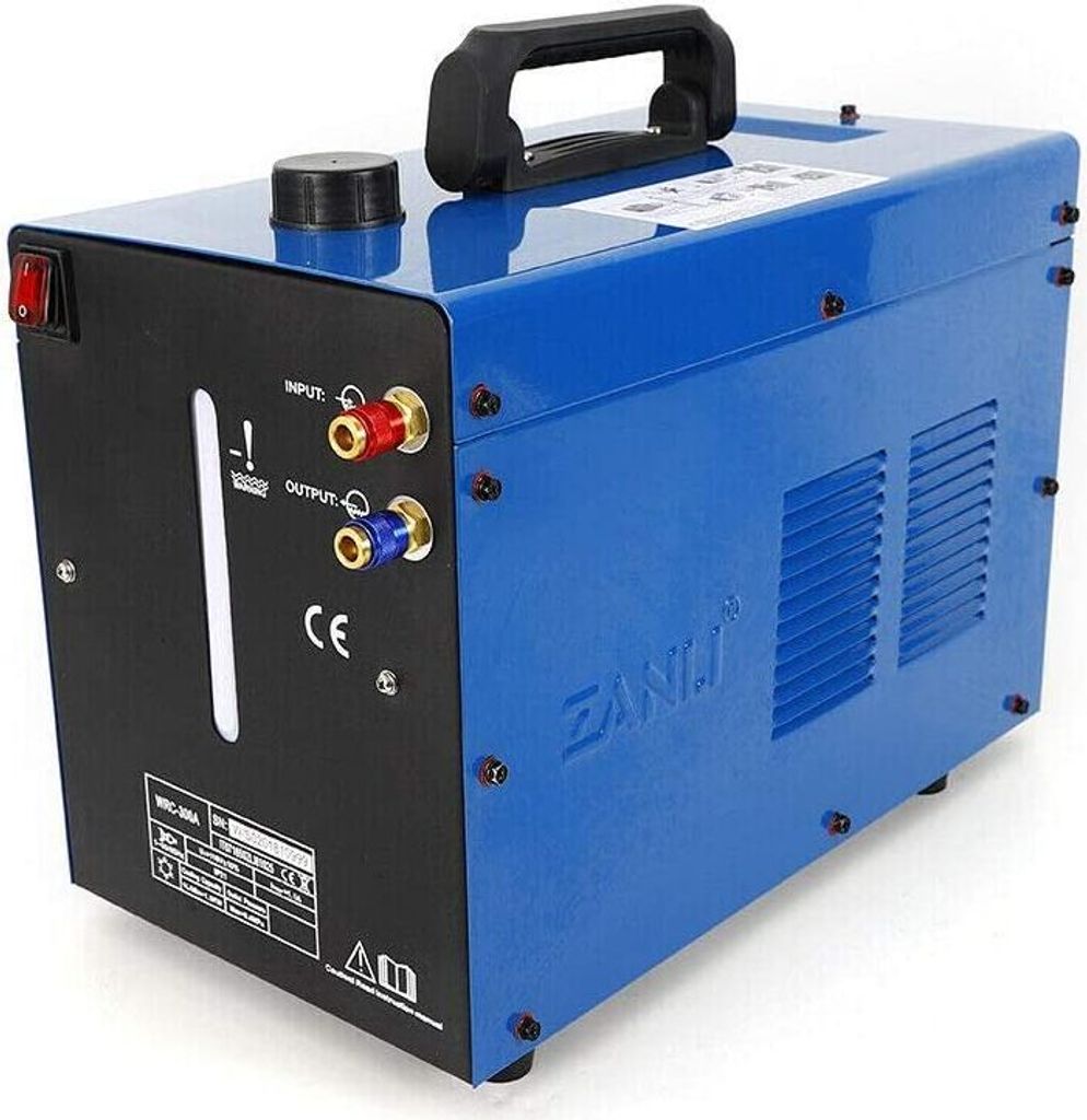 8L Schweißwasserkühlmaschine 220V 370W Schweißkühlwassertank Lötkolben Wasserkühler Argon Schweißgerät 456×253×328mm Wasser Kühlung Blau