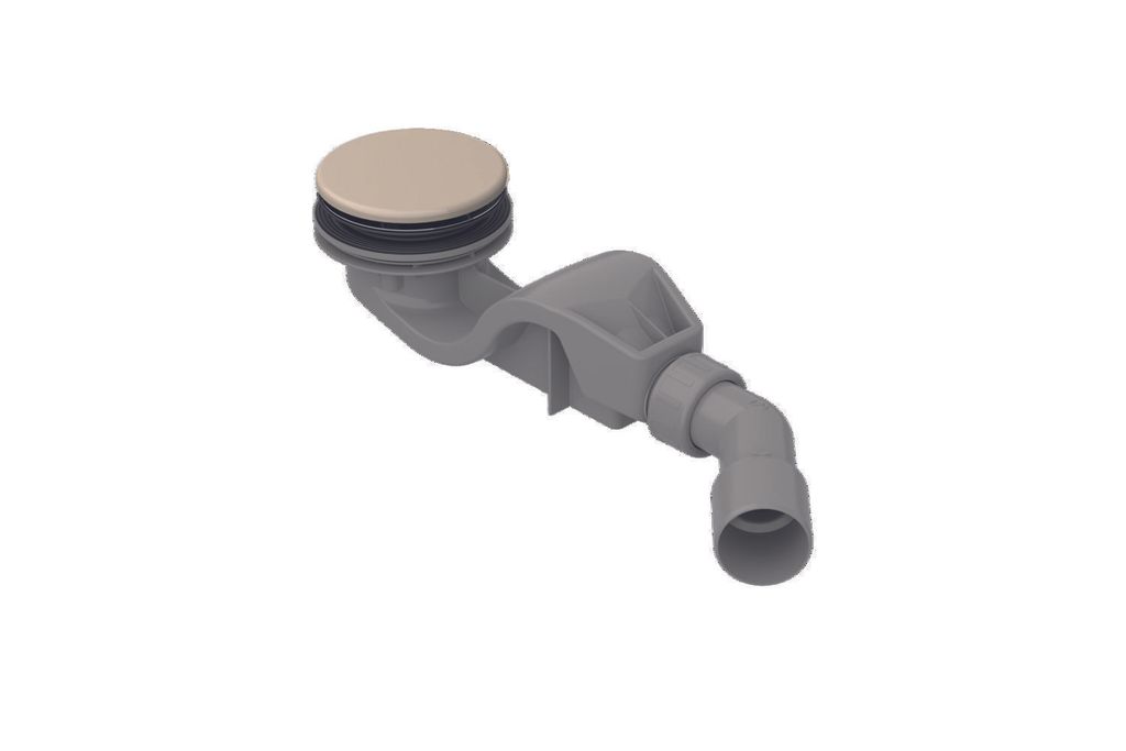 Bette SOLID 50 Ablaufgarnitur, seitlich, Ablaufleistung 0,6 l/s, mit Antirutsch Pro, B598-422AY