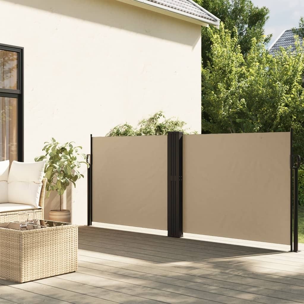 Möbel Seitenmarkise Ausziehbar Beige 120x1000 cm - Sonnenschutz 4004705