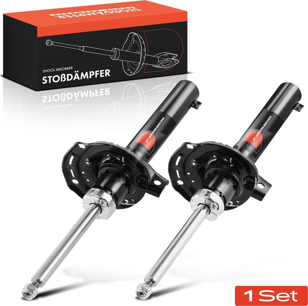 Frankberg 2x Stoßdämpfer Vorderachse für VW Golf Audi A3 Skoda Octavia Seat Leon Bj ab 2012